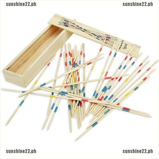 wood toys kids▬₪✁[SUN22]Wooden Pick Up Sticks Wood Retro Traditional Game Pickup Stick Toy