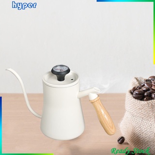 Stainless Steel Long Narrow Spout Coffee Pour Over Kettle and Thermometer