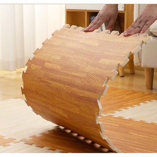 Thicken Puzzle Mat for Baby Kids Waterproof Floor Wood Grain Crawling Play Mat Puzzle Mat 30x30cm (3)