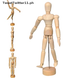 【TweetTwitter11】 5.5" Drawing Model Wooden Human Male Manikin Blockhead Jointed Mannequin Puppet [PH] (8)