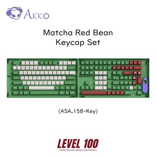 Akko Matcha Red Bean Keycap Set (158-Key/ ASA Profile)