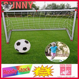 ❀Ready❀ Indoor Outdoor Mini Children Football Soccer Goal Post Net Set with Ball Pump Kids Sport Toy
