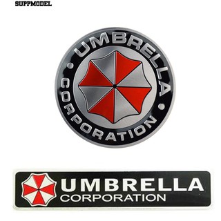 ⏲3D Aluminum Corporation Umbrella Badge Car Trunk Sticker Self Adhesive Decal (1)