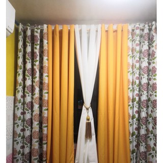 1 pc (85 inches/7ft) Printed Curtain