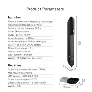 insDoosl Wireless Presenter PPT Presenter Laser Pointer Pen ppt clicker (5)