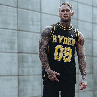 VestMale Summer Casual Vest Men Bodybuilding Tank Tops Gym Workout Fitness breathable Sleeveless shi