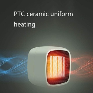 Mini Electric Heater 800W PTC Ceramic Heater Fast Heating Personal Space Fan Heaters Thermostatic Ho