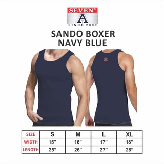 Sando Boxer Top Tank Adult (N.BLUE)