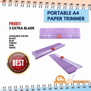◇✥Paper Trimmer Portable Paper Cutter A4 Size - Officom with FREE 5 EXTRA BLADE