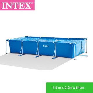 INTEX® 28273 Rectangular Frame Pool, Ages 6+ (4.5m x 2.2m x 84cm
