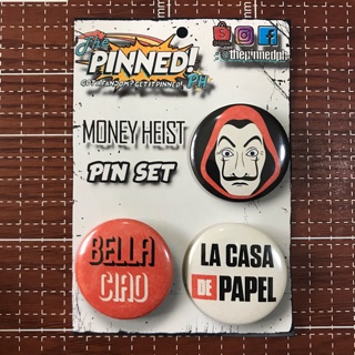 Money Heist / La Casa De Papel Button Pin Set