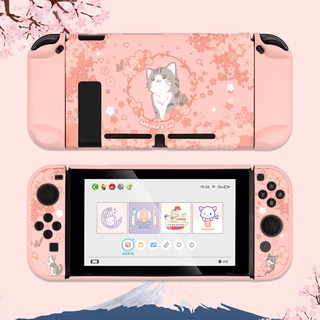 Geekshare Nintendo Switch Case Sakura Cat Theme Cute Split Case