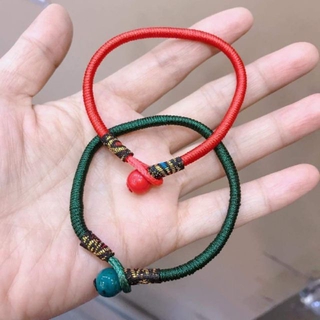 Red & Green String from the Heart of Tibet (2)