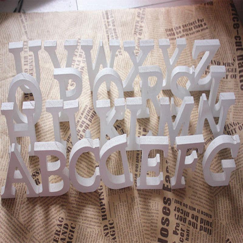 Wooden Wood Letter Alphabet Word Free Standing / I-Z / (1)