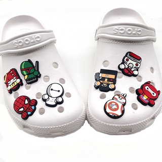 【8 pcs】Super hero jibbitz Set Shoe charms Crocs Shoe Accessories jibbitz set for crocs Croc accessories
