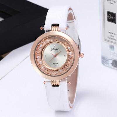 SHH Fashion Flowing Sand Band Diamond Watch for Men and Women