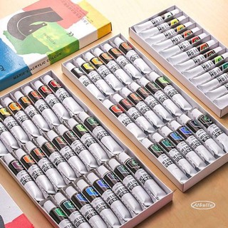 12/18/24/36 Colors Professional Acrylic Paints Set 12ML Hand Painted Wall Drawing craft Painting