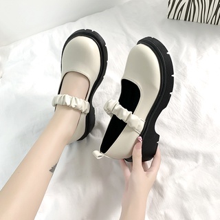 Little Ck Mary Jane Single Shoes Female 2021 New Student All-Match Japanese Jk Thick-Soled Retro Bri