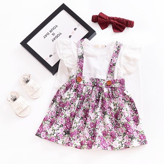 BOBORA Cute Baby Kids Girl Dress Summer Cotton Floral