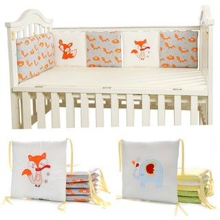 6pcs/Set Protector Cushion Baby Bed Bumper