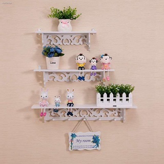 ❆3Pcs Wooden Wall Shelf Display Hanging Rack Storage Goods Holder Home Decor