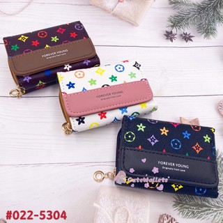 Best-selling Forever young mixed design 3folds fashion ladies wallet coinspurse