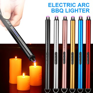 Electric Arc BBQ Lighter USB Windproof Flameless Plasma Ignition Long Kitchen Lighters Gas Lighter F