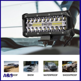 AC 7 inch 400W LED Work Light Bar Flood Spot Beam Offroad 4WD SUV Driving Fog Lamp (3)