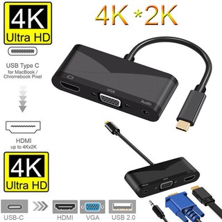 USB 3.1 Type-C To HDMI VGA for Laptop Macbook Mobile Phone