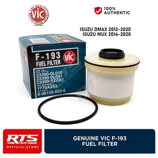 VIC Fuel Filter F193 for Isuzu Dmax (D-max) / Mux (Mu-x) 2014-2018 ( F-193 )1Pc