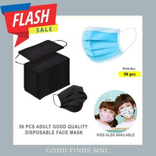 Face Mask Disposable Face Mask 3ply 50pcs With Box