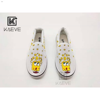 [wholesale]◇✲▣「KAEVE」SpongeBob Slip on shoes for women lazy canvas shoes