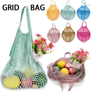 YiHome Mesh Net Bag String Shopping Tote Woven Bag Reusable Fruit Vegetables Storage Handbag (2)
