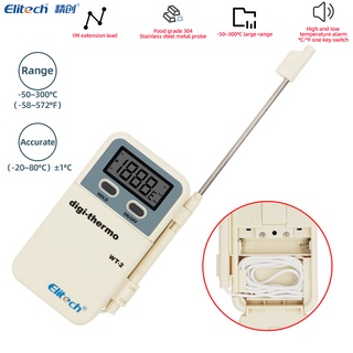 Digital WT-2 Thermometer -50 ℃- 300℃ Kitchen Cooking Food Thermometer Preserve Data with Overtempera