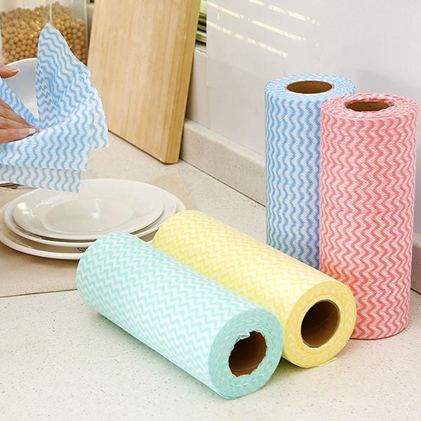 Cleaning Towel Disposable Useful Non-woven Kitchen Cleaning Essential Dish Bowl Towel (1)