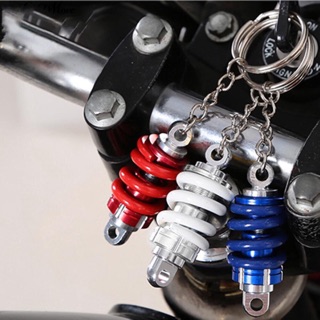Motorcycle modified shock absorber key chain ring car hellaflush shock absorber modified wheel key chain