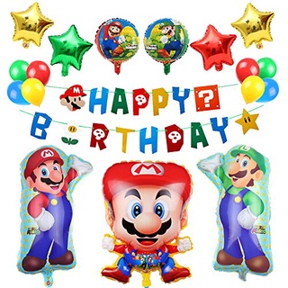 Super Mario Theme Party Decorations Super Mario Balloons