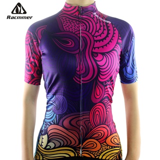 Racmmer 2020 Breathable Cycling Jersey Women Summer Mtb Cycling Clothing Bicycle Short Maillot