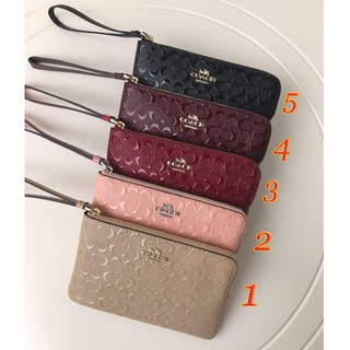 F58034 patent leather embossed clutch bag wrist bag