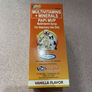 PAPI MVP Multivitamin Syrup 120ML for Cats/Dogs