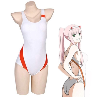 DARLING In The FRANXX Zero Two Cosplay Costume Womem One-Piece Jumpsuit Swimsuit #Anime (1)