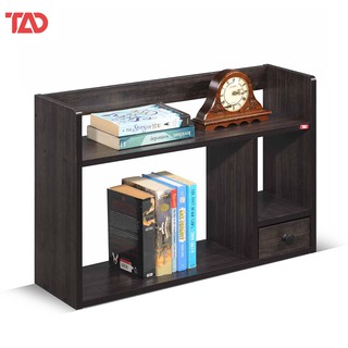 TAD0008 2 Tier Shelving Unit with Drawer ( Desk Storage) Book Shelf Display Shelf Multipurpose Rack