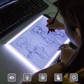 A5 LED Drawing Boards Tracing Board Copy Pads LED Drawing Tablet Plate Art Writing Table Stepless