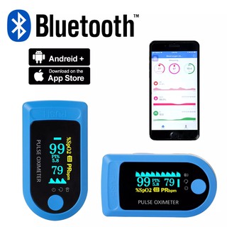 Bluetooth-compatible Fingertip Oximeter Pulse Digital Finger Oxygen Saturation Heart Rate Blood Oxygen Saturation