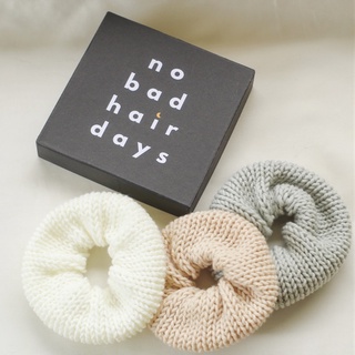Knit Scrunchies - handmade