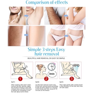 【Premium Goods】Hair Removal Cream Painless Underarn Hair Removal Fast Hair Removal Bikini Underarm W (6)