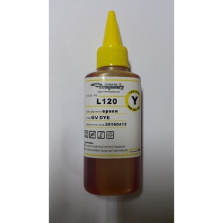 Frequency Premium Epson L3110 UV Dye Ink Yellow 100ml