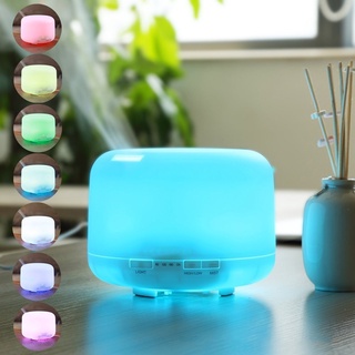 500ml Ultrasonic Air Humidifier Aroma Diffuser with 7 color Lights Electric Aromatherapy Essential