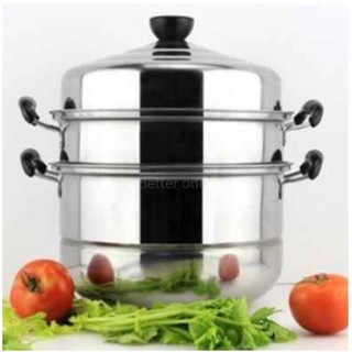 COD 3 Layer Stainless Steel Steamer And Cooker 28cm