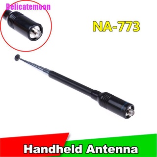 Delicatemoon> Handheld dual band nagoya na-773 sma-f antenna uv-5r 5re b5 b6 two way radio